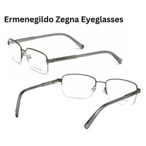 New ERMENEGILDO ZEGNA Eyeglasses EZ 5006 Matte Gunmetal Frames